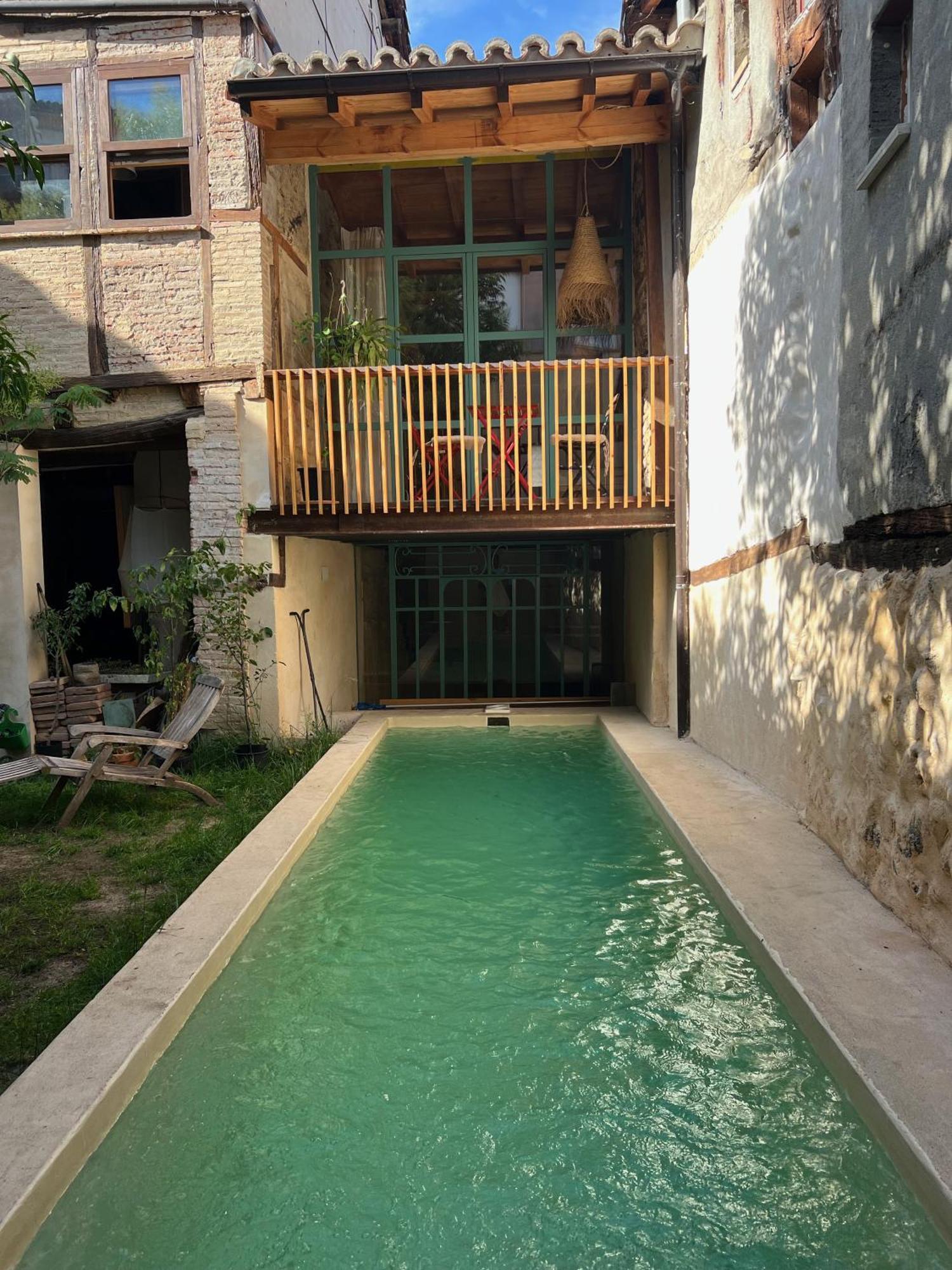 Casita Acceso Piscina Y Jardin La Nueva カンデレダ エクステリア 写真